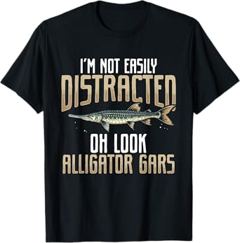 Alligator Gar Fishing Accessories for Men Gar Fisherman T-Shirt