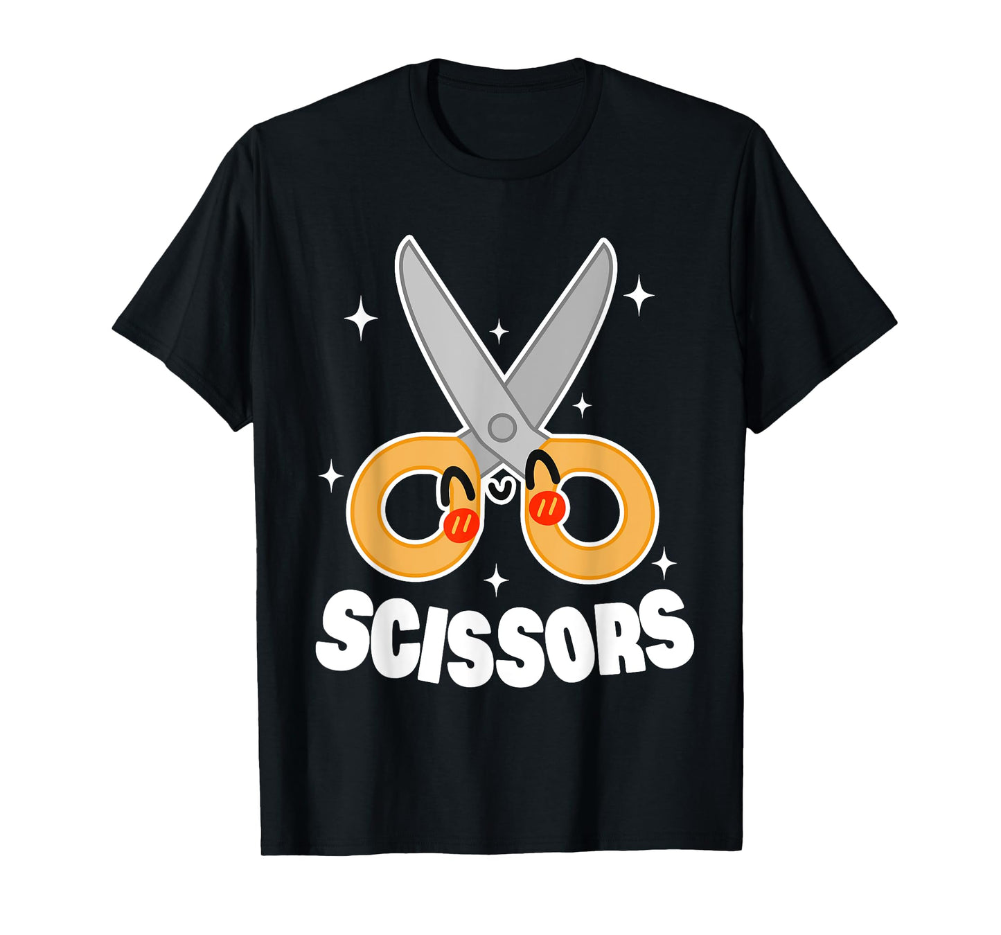 Cute Rock Paper Scissors Halloween Costumes Women Kids Mens T-Shirt