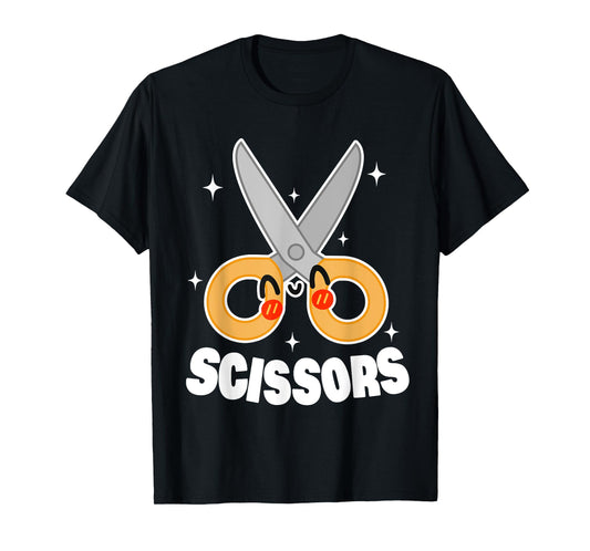 Cute Rock Paper Scissors Halloween Costumes Women Kids Mens T-Shirt