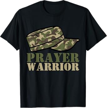 Prayer Warrior Camo God Jesus Christian Camouflage Hunting T-Shirt