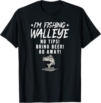 Walleye Fishing Men Funny Walleye T-Shirt