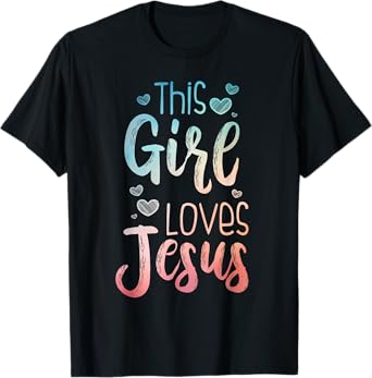 Best Jesus Art For Women Girl Religion Christian Decoration T-Shirt