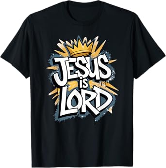 'Jesus Is Lord' Graffiti Graphic T-Shirt
