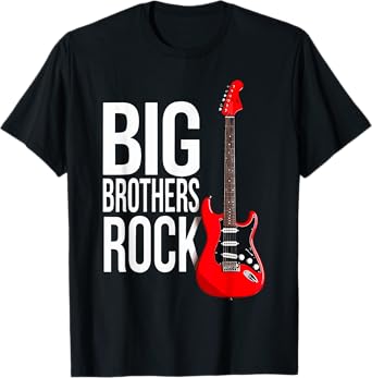 Big Brothers Rock Rock Guitar older brother T-Shirt