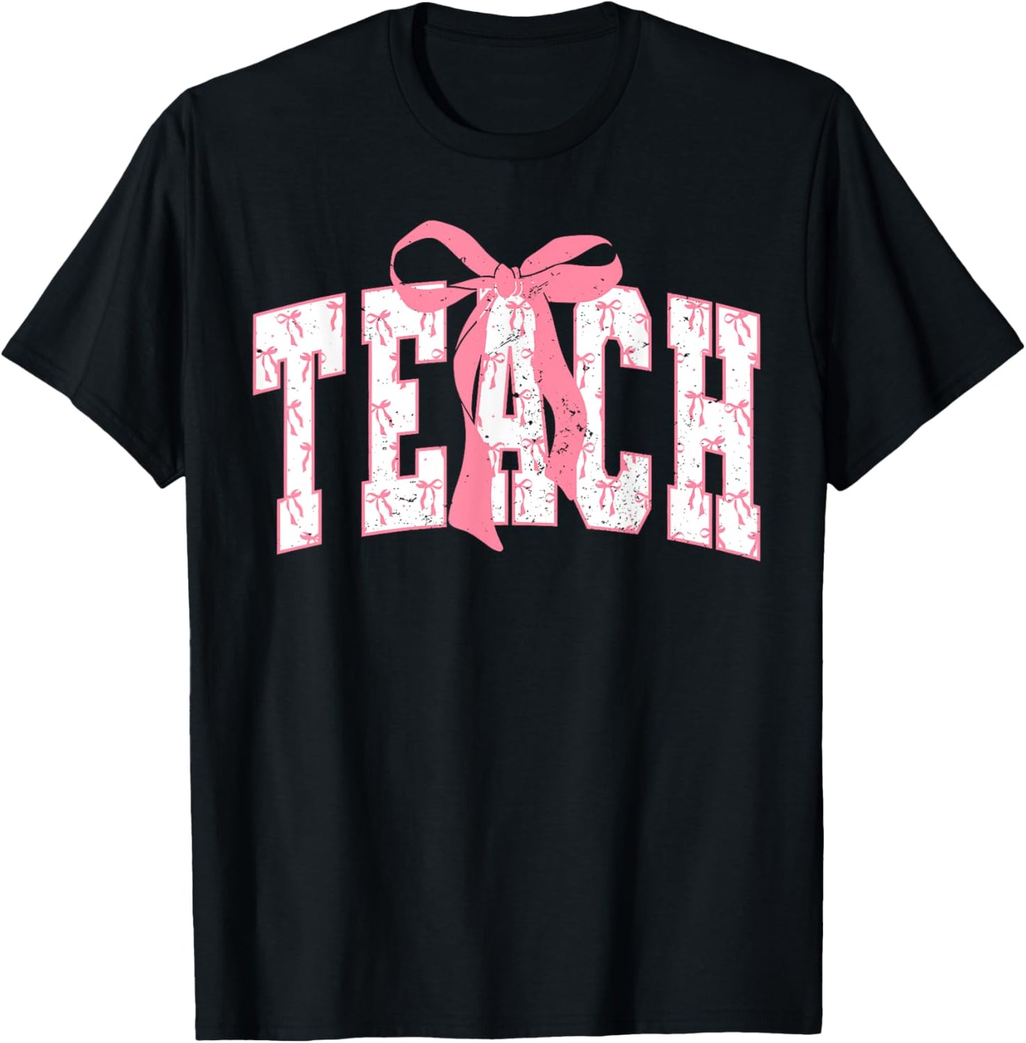 Teach Coquette Bow Happy First Day Back To School Tee by TeeBrew