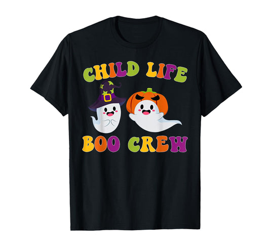 Child Life Boo Crew Ghost Halloween Child Life Specialist T-Shirt