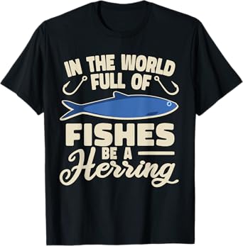 Clupeidae men women silvery schooling fish Herring T-Shirt