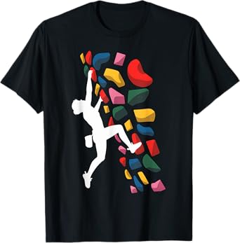 Rock Climbing Bouldering Indoor Climber Retro Vintage Gift T-Shirt