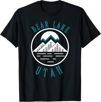 Bear Lake Utah Mountain Skiing Hiking Fishing Boating T-Shirt