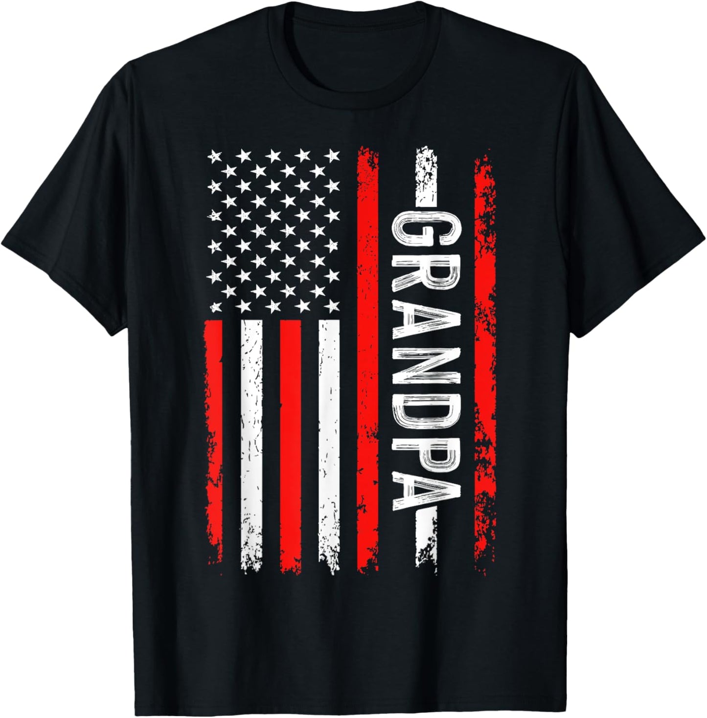 Usa Patriotic American Flag Fourth Of July Grandpa T-shirt