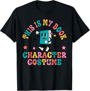 This Is My Book Character Costume Funny Book Halloween T-Shirt