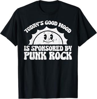 Todays Good Mood Sponsored Punk Rock Music Rocker Boys Kids T-Shirt