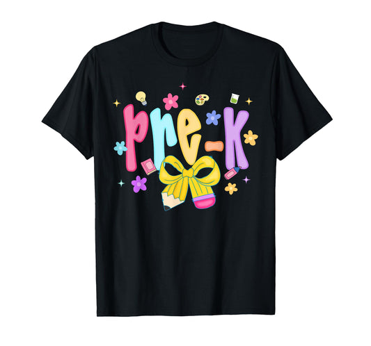 Pre-K Back to School Preschool Teacher Girl Kids T-Shirt