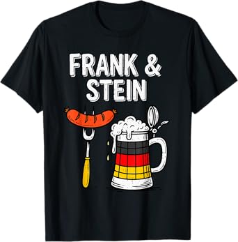 Oktoberfest Frank and Stein German Bavarian Beer Festival T-Shirt