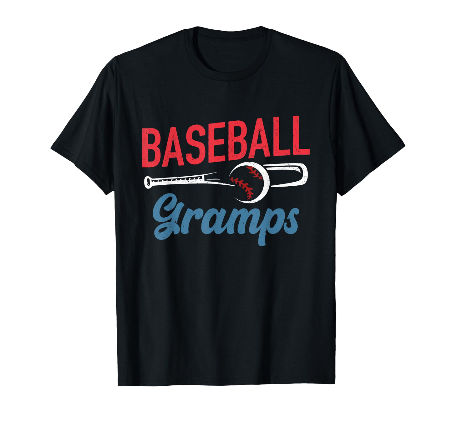 Baseball Gramps Life Happy Father's Day Dad Grandpa Men T-Shirt