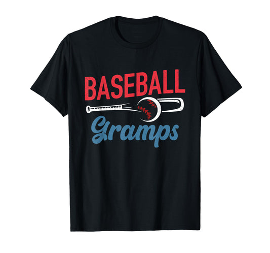 Baseball Gramps Life Happy Father's Day Dad Grandpa Men T-Shirt