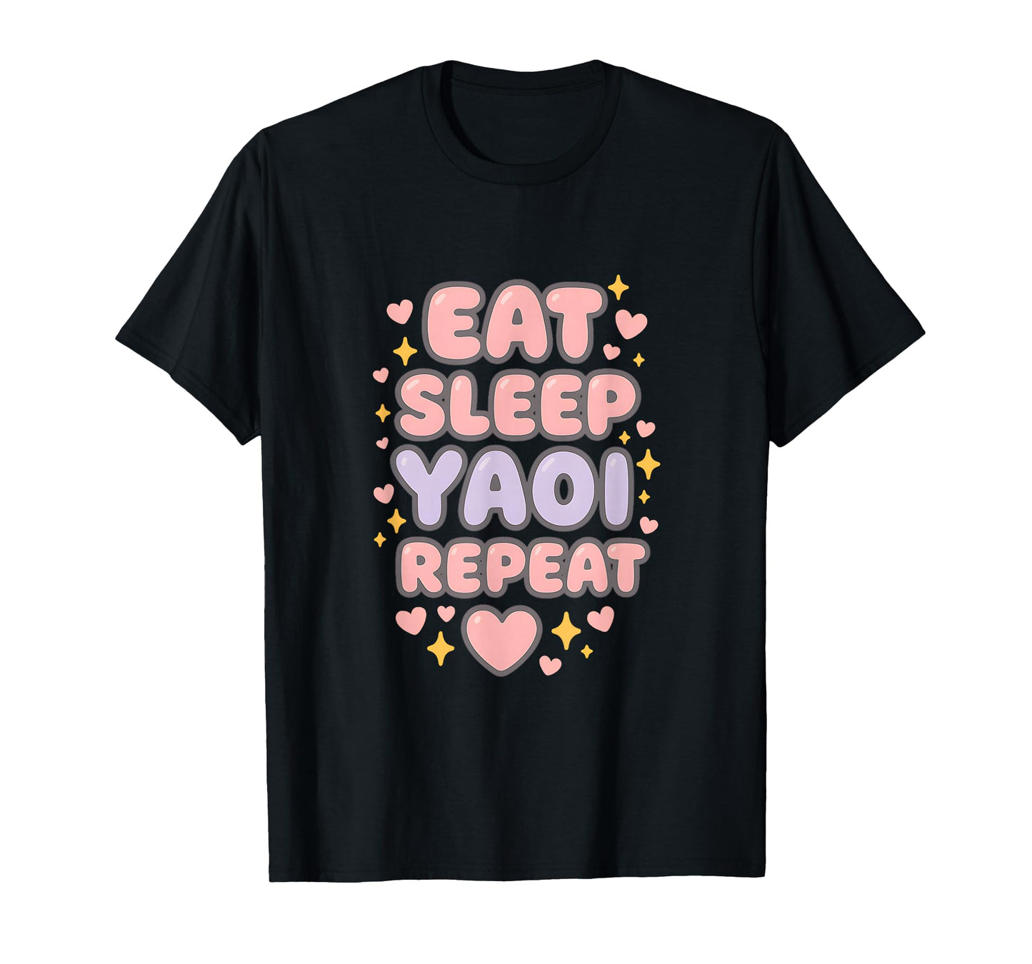 Eat Sleep Yuri Yaoi Repeat Boy's Love Manga T-Shirt