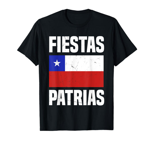 Fiestas Patrias Chilean Flag Chile Independence Day T-Shirt