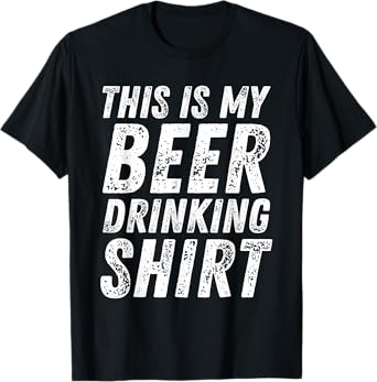 This Is My Beer Drinking Shirt Funny Saying T-Shirt