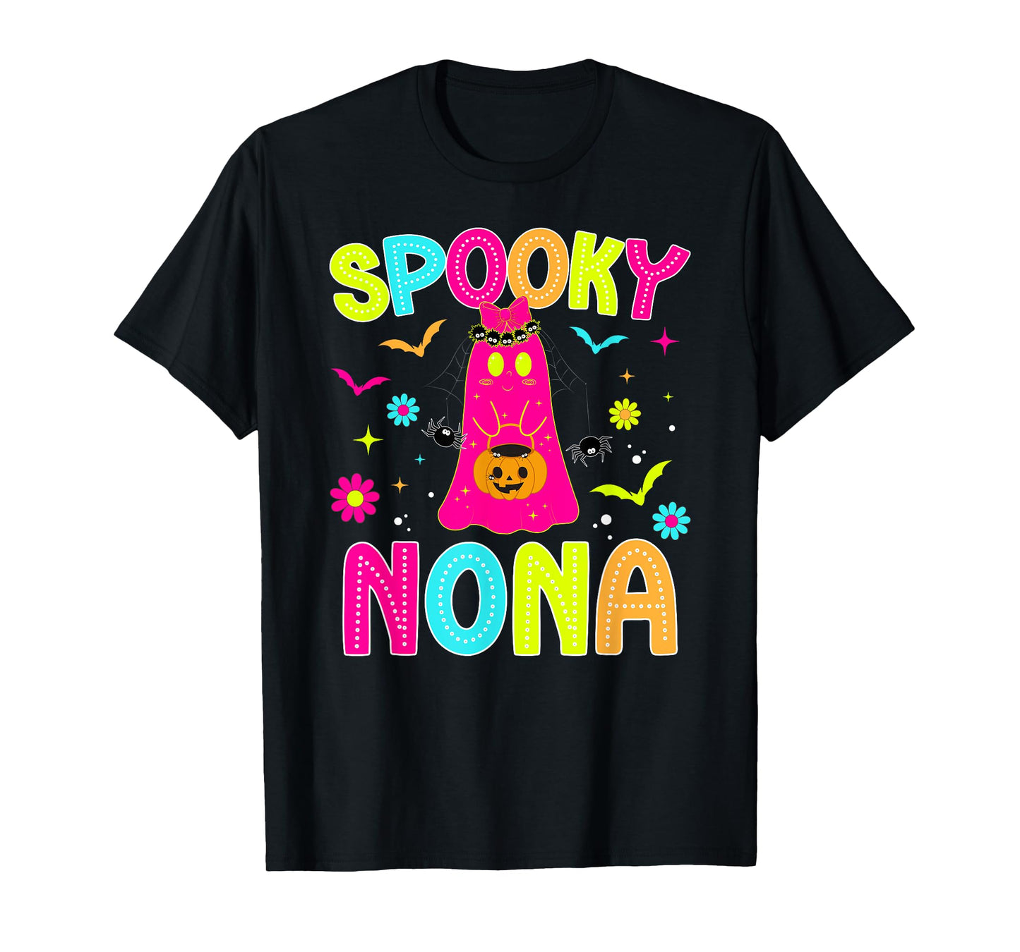 Spooky Nona Grandma Halloween Nona Grandmother Preppy T-Shirt