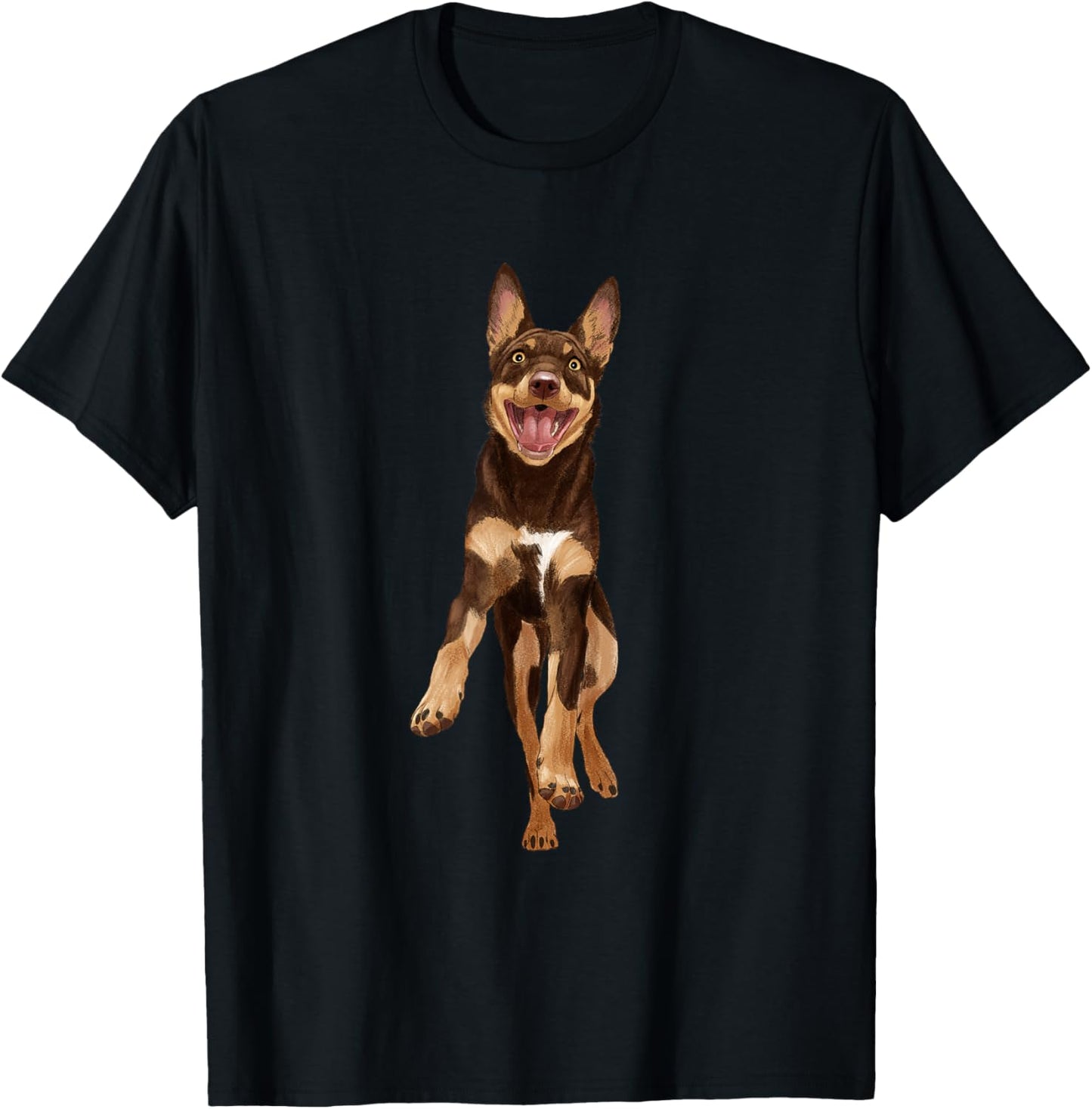 Jumping Dog Australian Kelpie T-Shirt