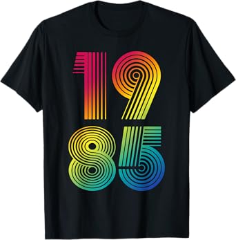 Retro 40 Year Birthday Funny 40 Year Old 1985 40th Birthday T-Shirt