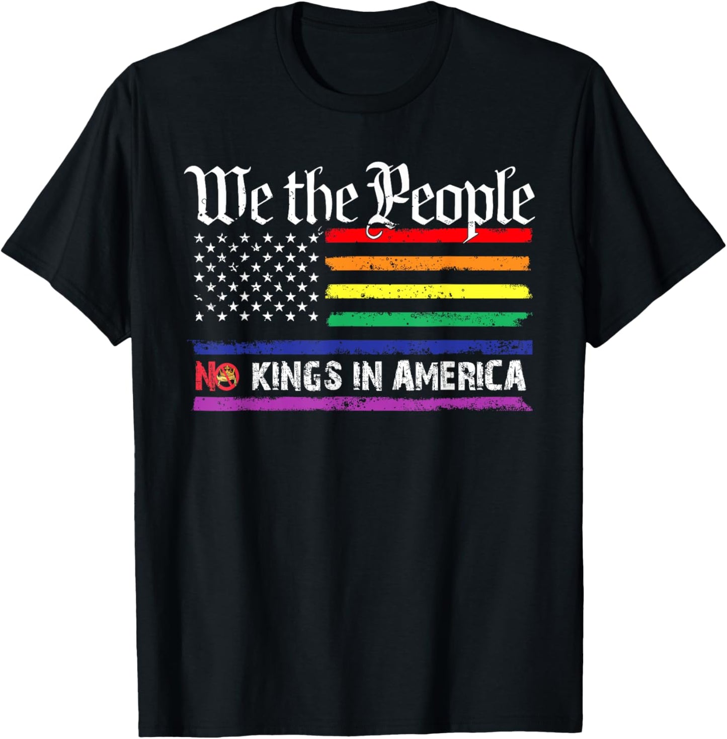 No Kings In America We The People 1776 Political Men Women T-Shirt