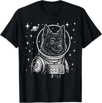 Astronaut Schipperke Space Galaxy Dog Lovers T-Shirt