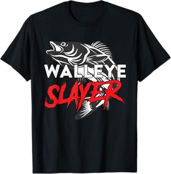 Walleye Slayer Fishing Fisherman Walleye T-Shirt