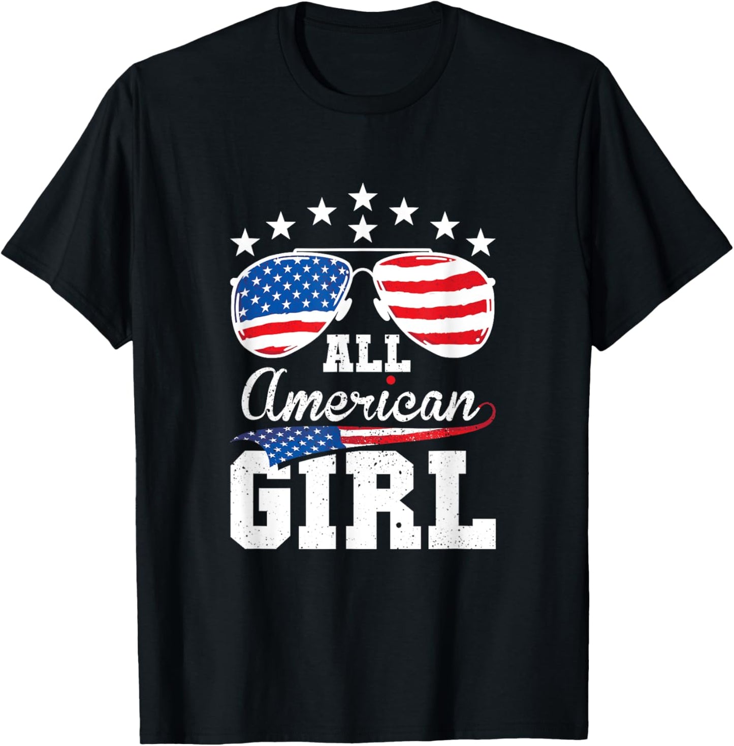 All American Girl 4th of July Matching Family T-Shirt