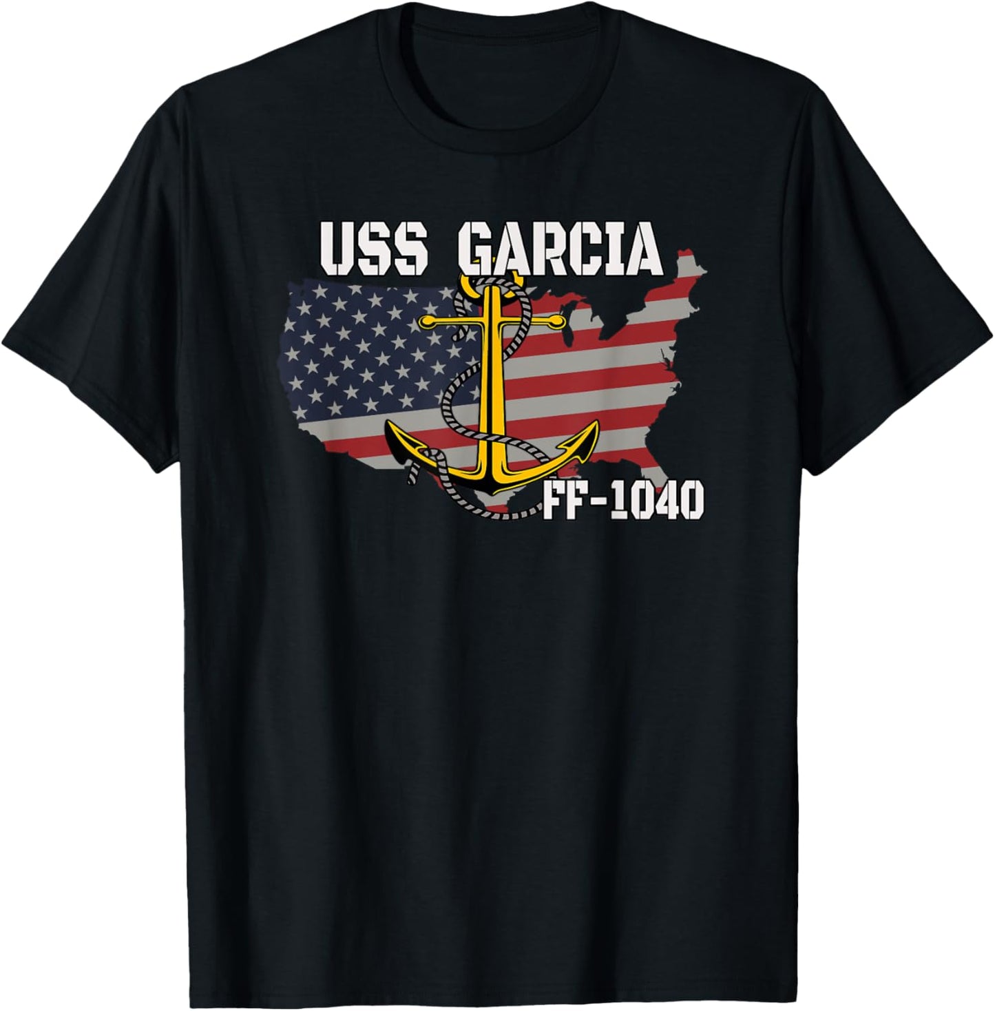 USS Garcia FF-1040 Frigate Veterans Day Son Father Grandpa T-Shirt