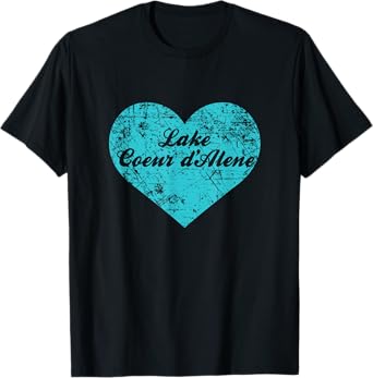 I Love Lake Coeur d'Alene Shirt, Idaho Camping Gift