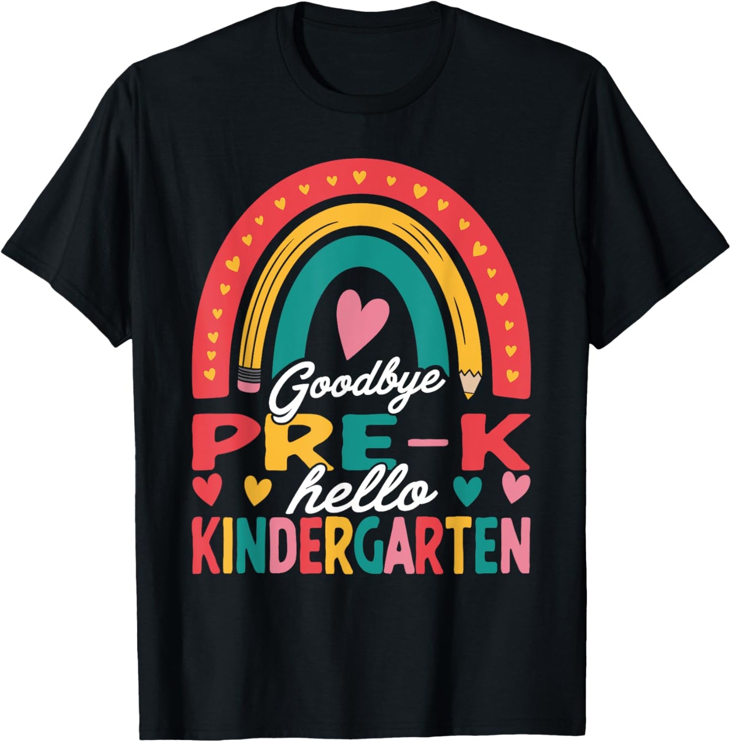 Goodbye Pre-k Hello Kindergarten Graduation Celebration Kids T-shirt by TeeBrew