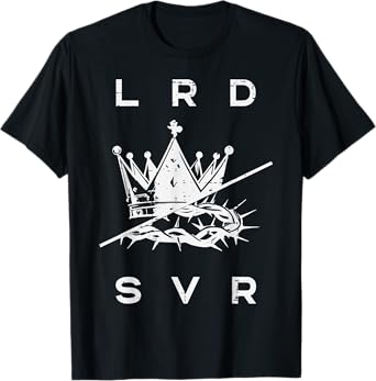 Christian Lrd Svr Crown Jesus Lord Savior Women Men Kids T-Shirt