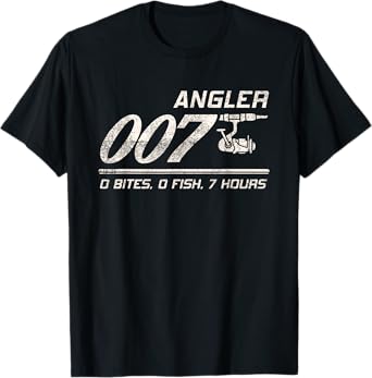 Fisherman Joke Dad Grandpa Angler 007 Funny Fishing Humor T-Shirt