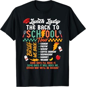 Lunch Lady Back To School Tour T-Shirt