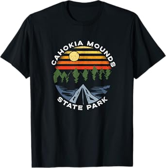 Cahokia Mounds State Park Illinois Forest Camping Vacation T-Shirt
