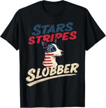 Funny Terrier Dog Vintage Jack Russell Terrier American Flag T-Shirt