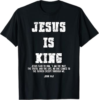 Vintage Jesus Is King Jesus John 14:6 Christian T-Shirt