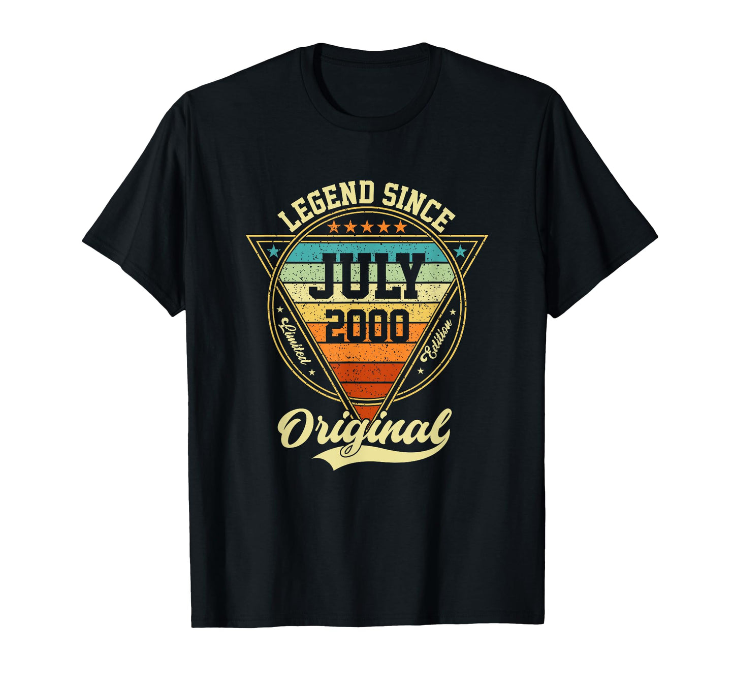 Vintage 25th Birthday Legend Since July 2000 T-Shirt