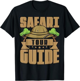 Safari Tour Guide Cool Animal Africa Halloween Zoo Costume T-Shirt
