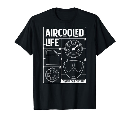 Aircooled Classic Car Parts vdub Air-cooled Life T-Shirt