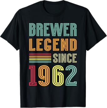 Brewing Legend 1962 Brewery Brewmaster 63 Years Brewer T-Shirt