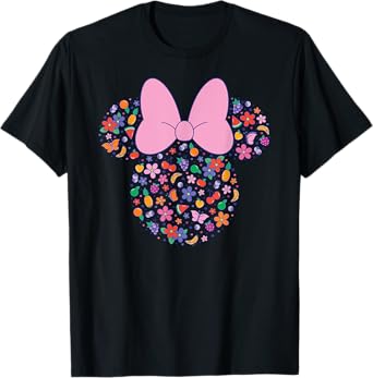 Disney Minnie Mouse Icon Fruit & Flowers Summer Vacation T-Shirt