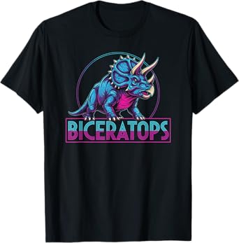 Funny Biceratops Bi Dinosaur LGBT LGBTQ Bisexual T-Shirt