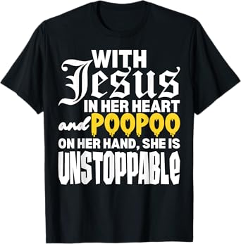 With Jesus In Her Heart Embarrassing Internet Memes Funny T-Shirt