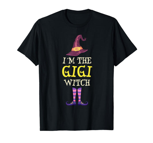 I'm The Gigi Witch Costume Halloween Funny Witchy T-Shirt