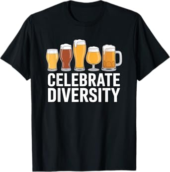 Celebrate Diversity - Home Brewing Brewmaster Carft Beer T-Shirt