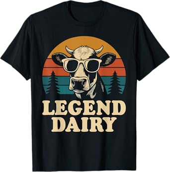Legend Dairy Funny Cow Pun Lover Farmer T-Shirt