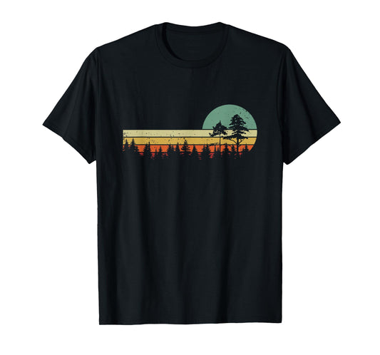 Mountain Nature Forest Outdoor Gifts Vintage Forest Trees Wildlife Nature T-Shirt